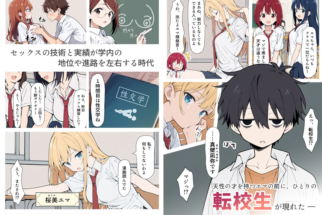 陰キャ転校生はセックス最強 クラス代表の座を奪われた私